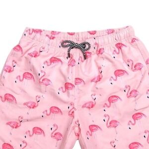 Franks Australia | Tampa Pink | Mens L | Short Fit | Pink Flamingo Print Trunks